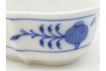 ドイツ　マイセン　Meissen　ブルーオニオン シュガーポット&ボンボン入れセット(菓子器、小物入れ、蓋物、洋食器)(定価:シュガーポット約33,000円、ボンボン入れ約37,400円)(R-062616)