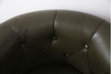 中古　美品　イタリア家具　ス・ミズーラ(SU MISURA)　ラグジュアリーな空間を演出するラウンジチェア(アームチェア、椅子、イス、一人掛け、1P)(R-062626)