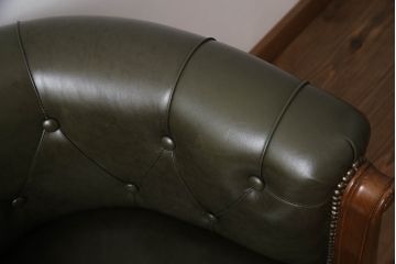 中古　美品　イタリア家具　ス・ミズーラ(SU MISURA)　ラグジュアリーな空間を演出するラウンジチェア(アームチェア、椅子、イス、一人掛け、1P)(R-062627)