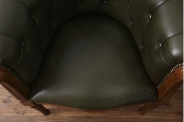 中古　美品　イタリア家具　ス・ミズーラ(SU MISURA)　ラグジュアリーな空間を演出するラウンジチェア(アームチェア、椅子、イス、一人掛け、1P)(R-062627)