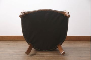 中古　美品　イタリア家具　ス・ミズーラ(SU MISURA)　ラグジュアリーな空間を演出するラウンジチェア(アームチェア、椅子、イス、一人掛け、1P)(R-062627)