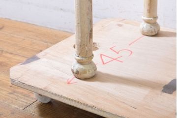 和製アンティーク　シャビーシックな風合いがお洒落!こなれ感のある雰囲気を盛り上げるケビント(ガラスケース、飾り棚、陳列棚、ショーケース、収納棚、戸棚、デンタルケース、デンタルキャビネット)(R-062632)