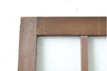 アンティーク建具　大正ロマンの雰囲気香る色ガラス入り扉1枚(ドア、木製ドア、建具)(R-062644)