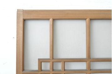 アンティーク建具　大正ロマンの雰囲気溢れるガラス戸1枚(引き戸、建具)(R-062645)