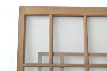 アンティーク建具　大正ロマンの雰囲気溢れるガラス戸1枚(引き戸、建具)(R-062645)