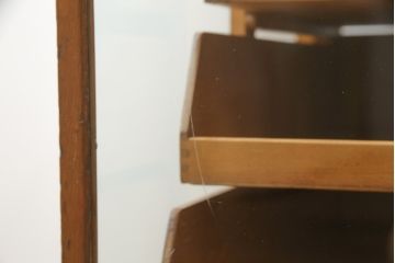 イギリスアンティーク　オーク材　使い込まれた木の風合いが魅力のシャツケース(ガラスケース、ショーケース、店舗什器、引き出し、陳列棚)(R-062646)
