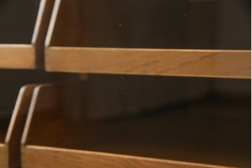 イギリスアンティーク　オーク材　使い込まれた木の風合いが魅力のシャツケース(ガラスケース、ショーケース、店舗什器、引き出し、陳列棚)(R-062646)