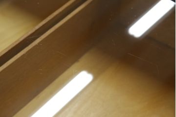 イギリスアンティーク　オーク材　使い込まれた木の風合いが魅力のシャツケース(ガラスケース、ショーケース、店舗什器、引き出し、陳列棚)(R-062646)