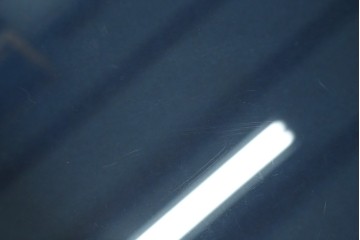 イギリスアンティーク　卓上　平置き　ブルーと深みのある木味の組合せがシックな両開きガラスケース　(R-062647)