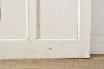 アンティーク建具　ペイント仕上げ限定　落ち着いた雰囲気を演出する古い学校のガラス戸2枚セット(引き戸、建具)(R-062649)