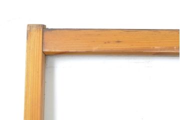 アンティーク建具　シンプルなデザインでお部屋に取り入れやすいガラス戸2枚セット(引き戸、建具)(R-062650)