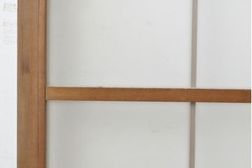 昭和レトロ　ほっこりと懐かしさを感じるすりガラスの引き戸2枚セット(ガラス戸、建具)(R-062651)