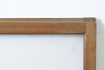 ビンテージ建具　異なるガラスの質感が面白いガラス窓2枚セット(引き戸、ガラス戸、建具、ヴィンテージ)(R-062652)