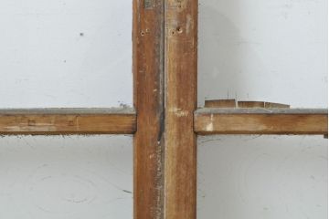 ビンテージ建具　異なるガラスの質感が面白いガラス窓2枚セット(引き戸、ガラス戸、建具、ヴィンテージ)(R-062652)