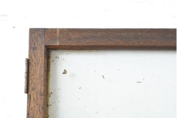 ビンテージ建具　味わい深いガラス扉1枚(ドア、木製ドア、ヴィンテージ)(R-062653)