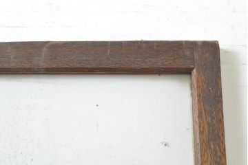 ビンテージ建具　味わい深いガラス扉1枚(ドア、木製ドア、ヴィンテージ)(R-062653)