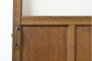 ビンテージ建具　味わい深いガラス扉1枚(ドア、木製ドア、ヴィンテージ)(R-062653)