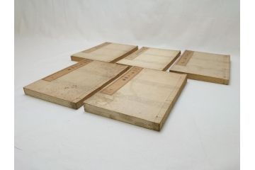 時代物　明治二十七年三月十日印刷・朝本 画家落款印譜(上・中・下)3冊　大正二年十月廿日三十版印刷:朝本 画家人名辞書(上下)2冊(古書、和本)(R-062659)