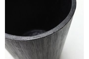 八木澤啓造(蒼かん)　時雨花籠(共箱付き、花入、竹工芸、花カゴ、竹細工、手付、竹かご)(R-062662)