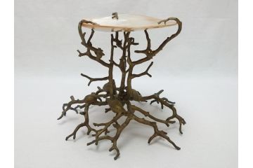 MAITLAND SMITH(メートランドスミス)　真鍮と貝のアクセサリートレイ(珊瑚、サンゴ、小物入れ、ブラス、BRASS、シェル、SHELLFISH、ディスプレイ)(R-062664)