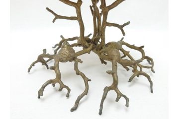 MAITLAND SMITH(メートランドスミス)　真鍮と貝のアクセサリートレイ(珊瑚、サンゴ、小物入れ、ブラス、BRASS、シェル、SHELLFISH、ディスプレイ)(R-062664)