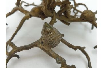 MAITLAND SMITH(メートランドスミス)　真鍮と貝のアクセサリートレイ(珊瑚、サンゴ、小物入れ、ブラス、BRASS、シェル、SHELLFISH、ディスプレイ)(R-062664)