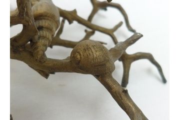 MAITLAND SMITH(メートランドスミス)　真鍮と貝のアクセサリートレイ(珊瑚、サンゴ、小物入れ、ブラス、BRASS、シェル、SHELLFISH、ディスプレイ)(R-062664)