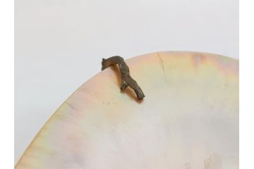 MAITLAND SMITH(メートランドスミス)　真鍮と貝のアクセサリートレイ(珊瑚、サンゴ、小物入れ、ブラス、BRASS、シェル、SHELLFISH、ディスプレイ)(R-062664)