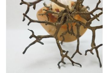 MAITLAND SMITH(メートランドスミス)　真鍮と貝のアクセサリートレイ(珊瑚、サンゴ、小物入れ、ブラス、BRASS、シェル、SHELLFISH、ディスプレイ)(R-062664)