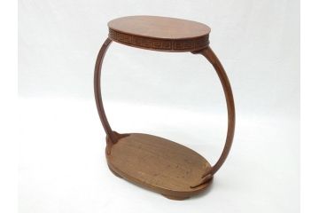 時代物　唐木　花台(飾り台、ディスプレイ、中国?)(R-062666)