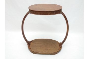 時代物　唐木　花台(飾り台、ディスプレイ、中国?)(R-062666)