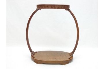 時代物　唐木　花台(飾り台、ディスプレイ、中国?)(R-062666)