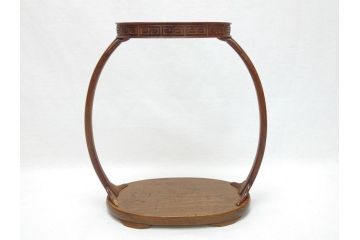 時代物　唐木　花台(飾り台、ディスプレイ、中国?)(R-062666)
