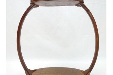時代物　唐木　花台(飾り台、ディスプレイ、中国?)(R-062666)