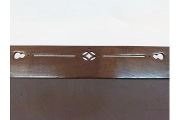 大正〜明治期　桑()　透かし彫りが上品なアクセントになる四方盆(共箱付き、お盆、トレー、くわ)(R-062673)