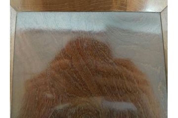 大正〜明治期　桑()　透かし彫りが上品なアクセントになる四方盆(共箱付き、お盆、トレー、くわ)(R-062673)