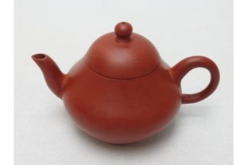 嘉慶年製　朱泥　急須(中国、唐物、煎茶道具、茶道具、茶器)(R-062678)