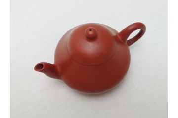嘉慶年製　朱泥　急須(中国、唐物、煎茶道具、茶道具、茶器)(R-062678)