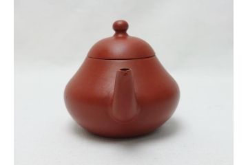 嘉慶年製　朱泥　急須(中国、唐物、煎茶道具、茶道具、茶器)(R-062678)