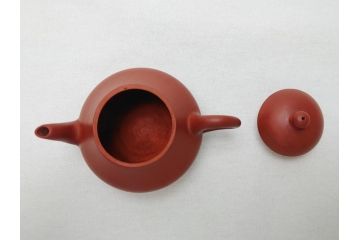嘉慶年製　朱泥　急須(中国、唐物、煎茶道具、茶道具、茶器)(R-062678)