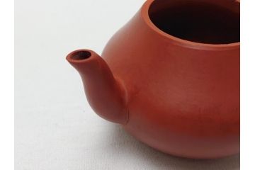 嘉慶年製　朱泥　急須(中国、唐物、煎茶道具、茶道具、茶器)(R-062678)