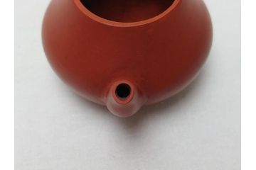 嘉慶年製　朱泥　急須(中国、唐物、煎茶道具、茶道具、茶器)(R-062678)