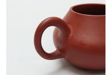 嘉慶年製　朱泥　急須(中国、唐物、煎茶道具、茶道具、茶器)(R-062678)