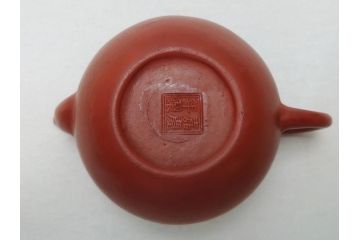 嘉慶年製　朱泥　急須(中国、唐物、煎茶道具、茶道具、茶器)(R-062678)