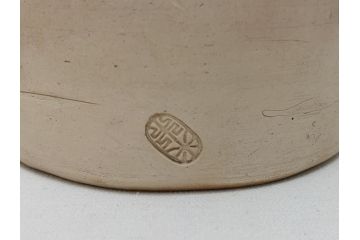 青木木米作　白泥　三峯炉　涼炉　煙座付(共箱付き、中国、煎茶道具、茶道具、三峰炉)(R-062679)