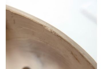 青木木米作　白泥　三峯炉　涼炉　煙座付(共箱付き、中国、煎茶道具、茶道具、三峰炉)(R-062679)