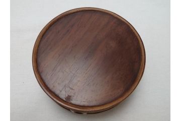 青木木米作　白泥　三峯炉　涼炉　煙座付(共箱付き、中国、煎茶道具、茶道具、三峰炉)(R-062679)