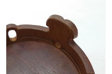 青木木米作　白泥　三峯炉　涼炉　煙座付(共箱付き、中国、煎茶道具、茶道具、三峰炉)(R-062679)