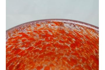 ガラス工芸　岩田藤七　花瓶(共箱付き、花入、フラワーベース、花器、硝子、グラス、岩田ガラス)(R-062680)