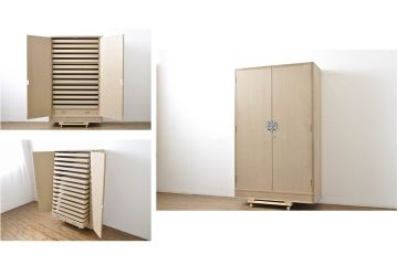 中古　伝統工芸士　田澤謙介作　繊細な金具が上品な雰囲気を演出する加茂総桐箪笥(大丸、桐たんす、着物箪笥、引き出し、衣装タンス、和タンス)(R-062685)